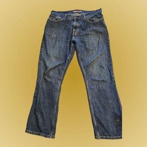 Tommy Hilfiger Men's Classic Jeans 34 X 30 Loose Fit Straight Leg